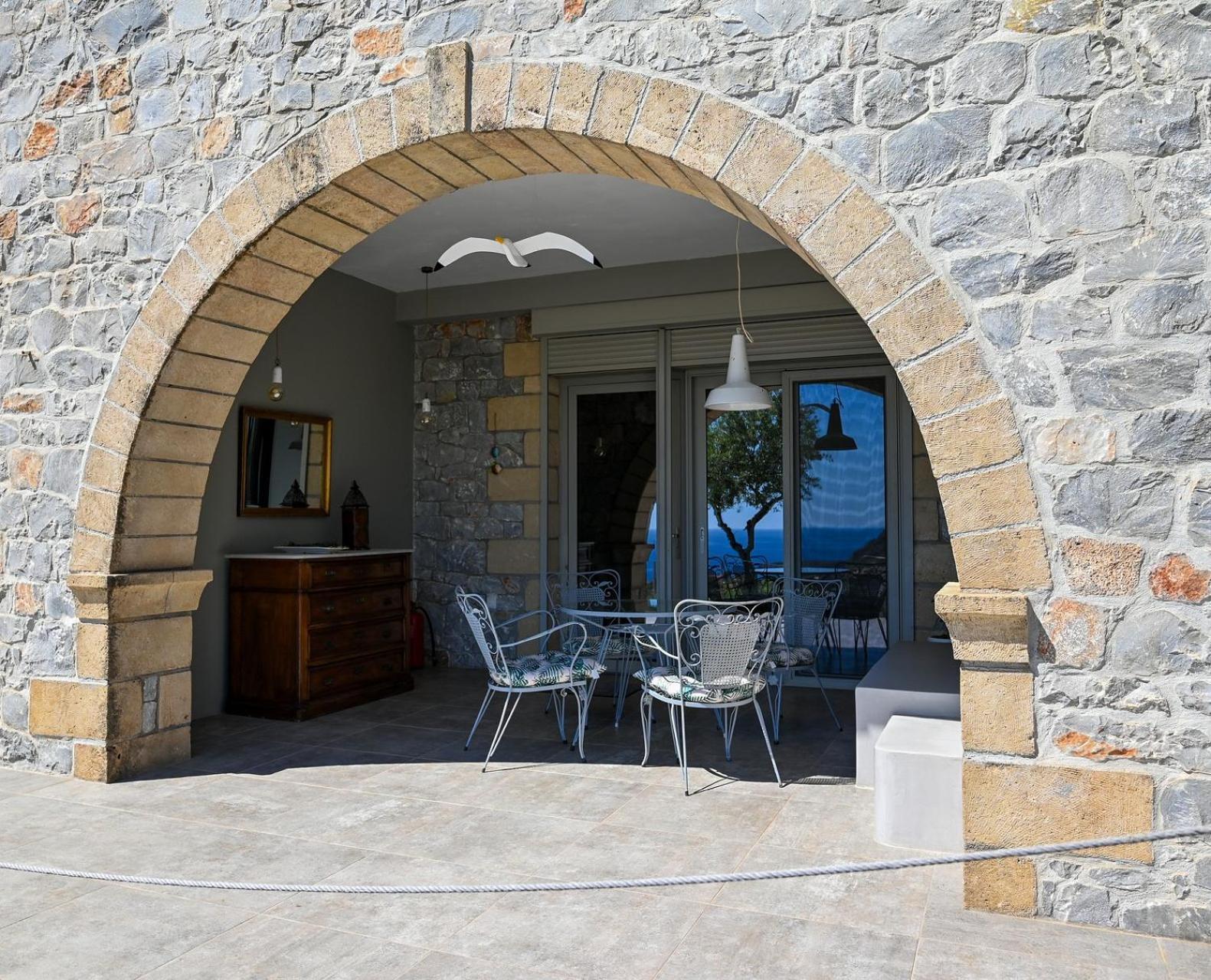 Вилла Athina'S Stone House In Кардамили Экстерьер фото