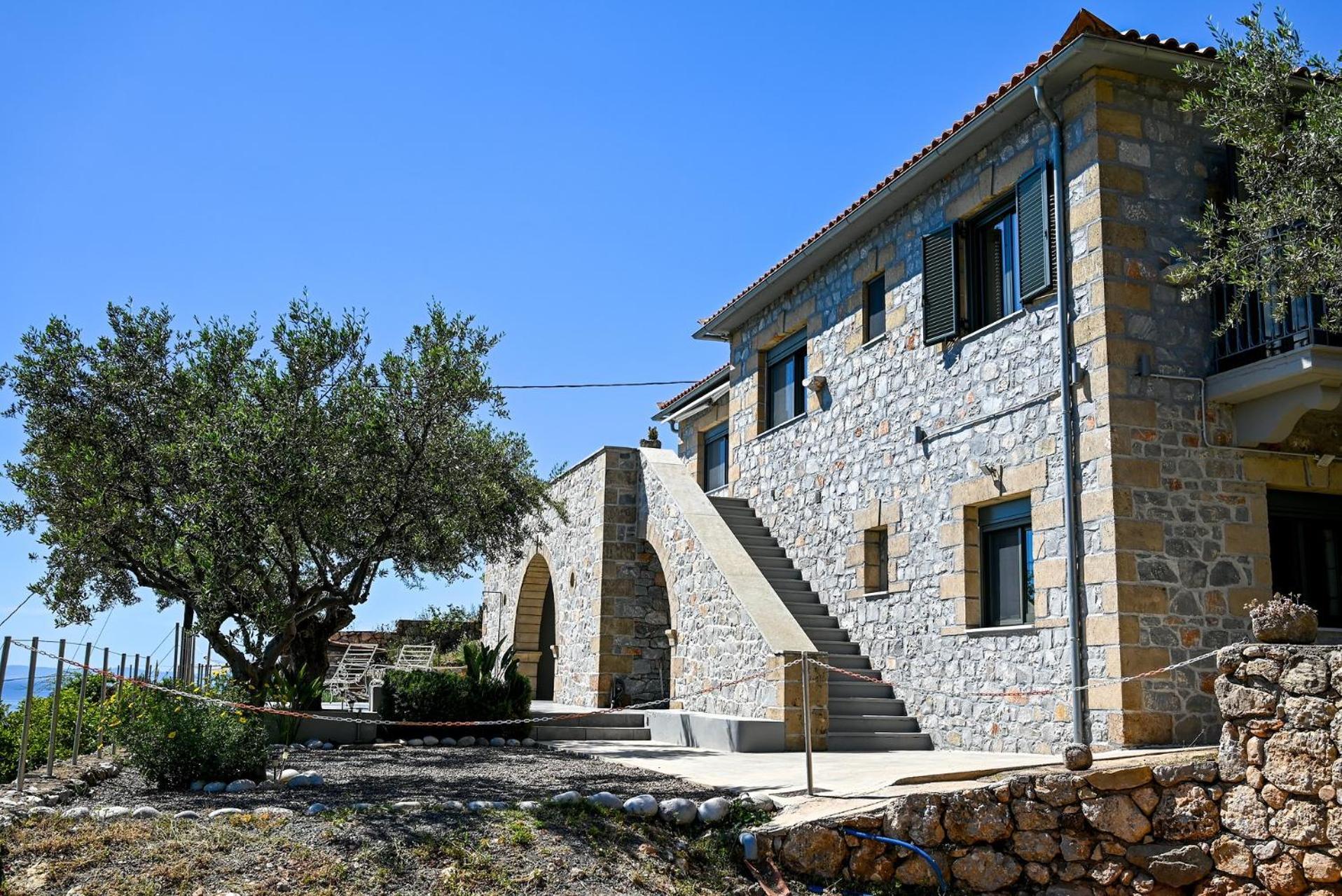 Вилла Athina'S Stone House In Кардамили Экстерьер фото