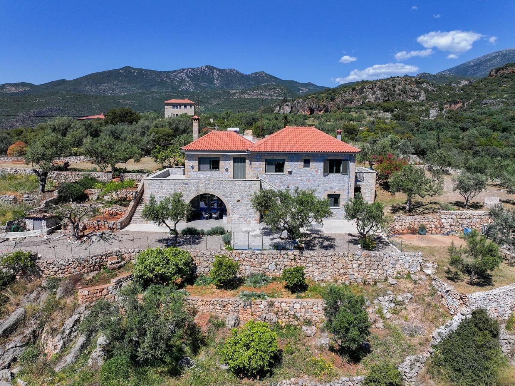 Вилла Athina'S Stone House In Кардамили Экстерьер фото